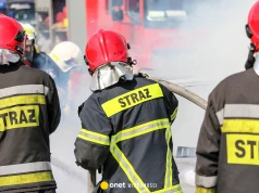 Akcja strażaków po pożarze na Dolnym Śląsku trwa. Jest apel do mieszkańców