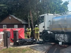 Tragiczny wypadek w Borsukach. Droga jest całkowicie zablokowana