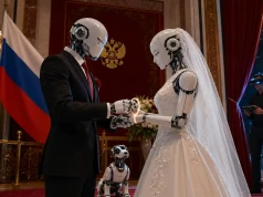 Takie rzeczy tylko w Rosji. Humanoidalne roboty wzięły ślub