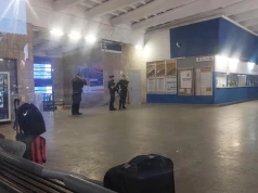 Nocna ewakuacja dworca PKP w Katowicach