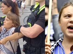 Greta Thunberg przykleiła się do chodnika. Szokujący protest w Berlinie