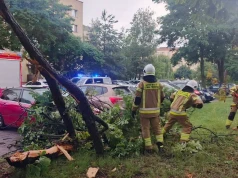 Ulewa przeszła nad powiatem. Ucierpiało osiedle Rosochy w Ostrowcu