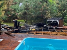 Strażacy walczyli z pożarem sauny i balii