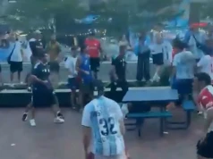 Sceny przed półfinałem MŚ. Doszło do bójki argentyńskich kiboli