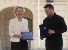 Trwała uroczystość, Zełenski zakpił z Nawrockiego na oczach całego świata! „To nagroda, której nikt nie może anulować”