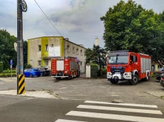Alarm przeciwpożarowy w DPS w Strzałkowie