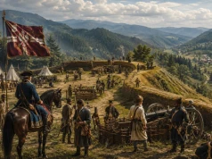 Ostatnia straż na karpackim szlaku.Szaniec Lubomirskiego w Roztokach Górnych.