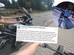 Pabianice: nastolatek nagrywał, jak ucieka policjantom na rowerze elektrycznym, tylko nie uciekł