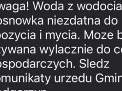 Alert RCB dla Podgórzyna. Woda niezdatna do spożycia i użytku domowego