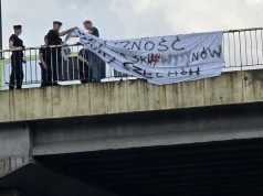 Antyukraiński baner na wiadukcie w Lublinie. Sprawą zajęła się prokuratura