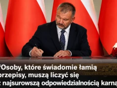 Szef MS o skazaniu Ł. Żaka: osoby, które świadomie łamią przepisy, muszą liczyć się z najsurowszą karą