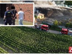 Podejrzany o podpalenie składowiska w Strzegomiu zatrzymany i aresztowany
