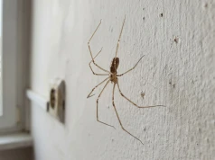 Widzisz tego pająka pod sufitem? Nie pojawia się tam przypadkiem. Co oznacza?