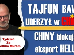 Tajfun Bavi uderzył w Chiny – Chiny blokują eksport helu – Tydzień za Wielkim Murem