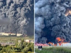 Nocna ofensywa Kijowa. Gęsty dym spowił niebo nad Moskwą