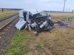 Wypadek na przejeździe koło Świebodzina. Na miejscu śmigłowiec LPR