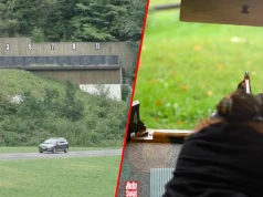 Na tej strzelnicy legalnie strzelają nad głowami kierowców. "Nigdy nie było wypadku"