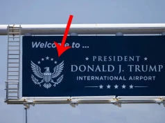 Logo lotniska Trumpa ma problem. Im dłużej patrzysz, tym jest gorzej