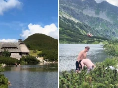 Holendrzy kąpali się w Dolinie Pięciu Stawów. Nagranie wywołało burzę