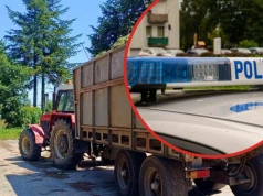 Jechał ciągnikiem z przyczepą bez świateł. Traktorzysta stanie przed sądem