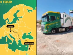 Austriacki DAF XG+ na granicy Syrii i Jordanii – Gartner wrócił na swoje dawne trasy