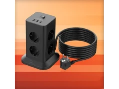 Wieżowa listwa zasilająca TESSAN z 8 gniazdami i USB-C za 119,19 zł w Amazon PL