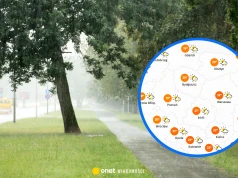 Mokra pogoda nie odpuszcza. Tu w poniedziałek popada najmocniej