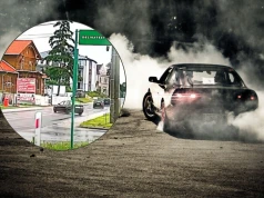 Piruety na publicznej drodze. Nagranie z deszczowego rajdu BMW trafiło do sieci