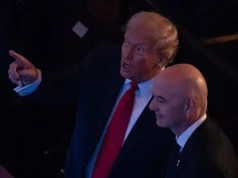 Trump podczas finału MŚ od razu zmienił nastrój na trybunach. "Klasyczne" powitanie