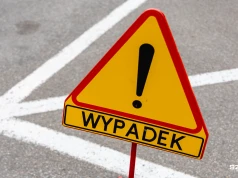 Wpadek drogowy między Kamieniem Pomorskim a Mokrawicą