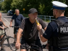 Jechali razem, wpadli razem! Ponad 2,5 promila u rowerzystki z Czerska