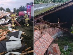 Trąba powietrzna w Świętokrzyskiem. Uszkodzone budynki i samochody