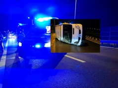 Było za szybko na łuku jezdni. Trzy osoby w szpitalu po wypadku na ekspresówce