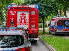 Wypadek nad Jeziorem Tarnobrzeskim. 13-letni rowerzysta i 15-letnia dziewczyna na hulajnodze elektrycznej poszkodowani w zdarzeniu