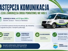 Zamknięcie drogi w Zarzeczu. Jak dojechać autobusem do Tresnej Małej?