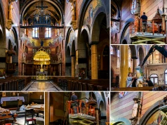 Instalacja figur świętych czcicieli Najświętszego Serca Jezusa w Bazylice Jezuitów w Krakowie
