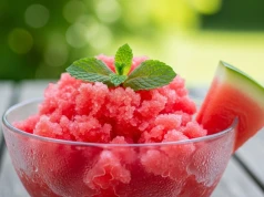 Takie lody jadłam na Sycylii. W domu robię je z arbuza, limonki i jednego dodatku