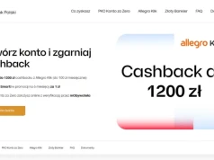Do 1200 zł cashbacku z Allegro Klik w PKO BP