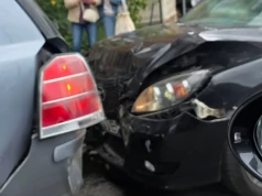Kolizja na ulicy Powstańców Wielkopolskich w Jeleniej Górze