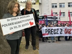 Dwa protesty pod szpitalem na Brochowie. Spotkali się przeciwnicy i zwolennicy aborcji