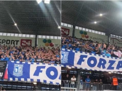 Kibice Lecha przejęli duński stadion. Szaleństwo