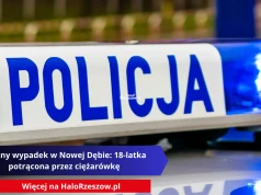 Groźny wypadek w Nowej Dębie: 18-latka potrącona przez ciężarówkę