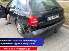 Pijana podróż zakończona na parkingu. Obywatelskie ujęcie w Skołyszynie