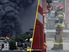 Pożar w Warszawie. Płonie warsztat samochodowy