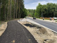 Trwają roboty za południową obwodnicą Olsztyna. Będzie 20 km drogi rowerowej przez lasy