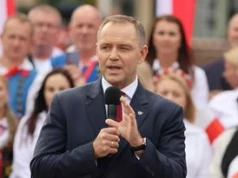 Zapytali Nawrockiego o sytuację w PiS. Krótki komentarz