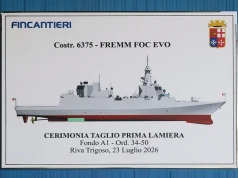 Rozpoczęła się budowa drugiej fregaty FREMM EVO dla Marina Militare