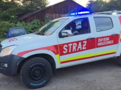 OSP Moszczenica zyskała nowy wóz strażacki. To potężny samochód terenowy