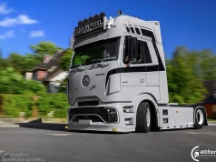 Nowy Actros oraz dwa DAF-y w wielkim powrocie „PMI Style” – Sesja Miesiąca 07/26