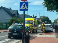Pieszy potrącony na Traugutta